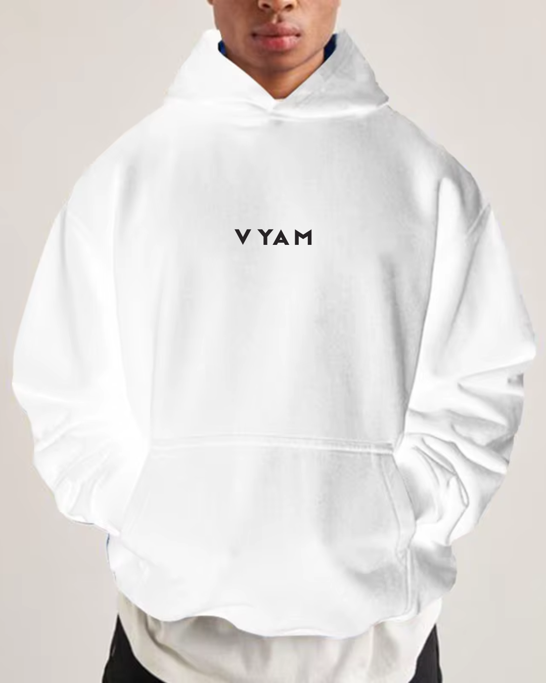 Vyam Unisex Oversized Hoodie White