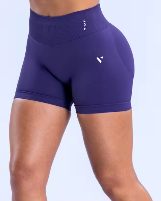 Vyam SculptFit™ Seamless Scrunch Shorts Royal Violet