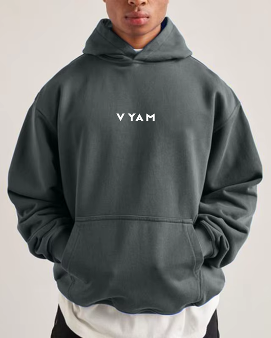 Vyam Unisex Oversized Hoodie Army Green