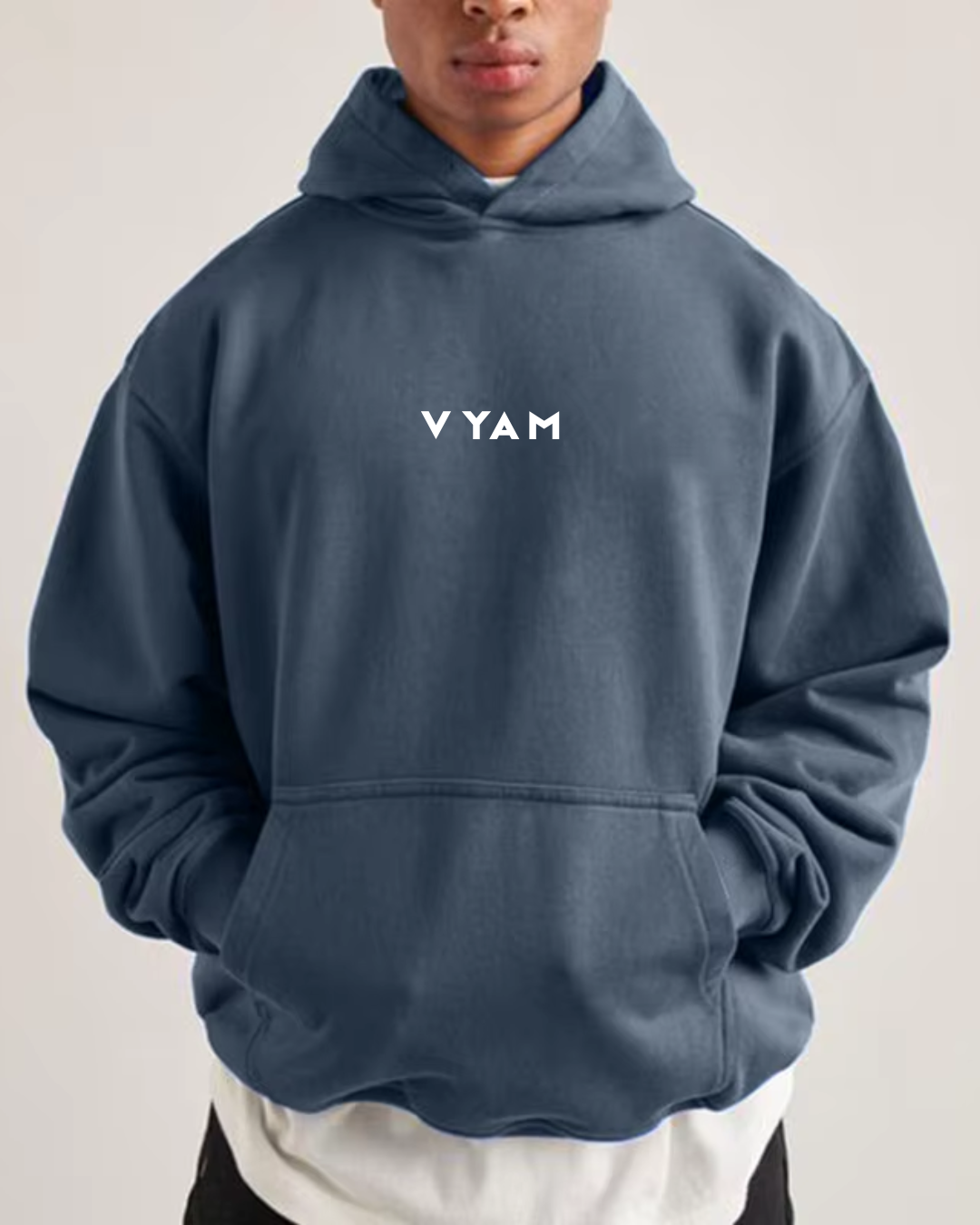 Vyam Unisex Oversized Hoodie Blue