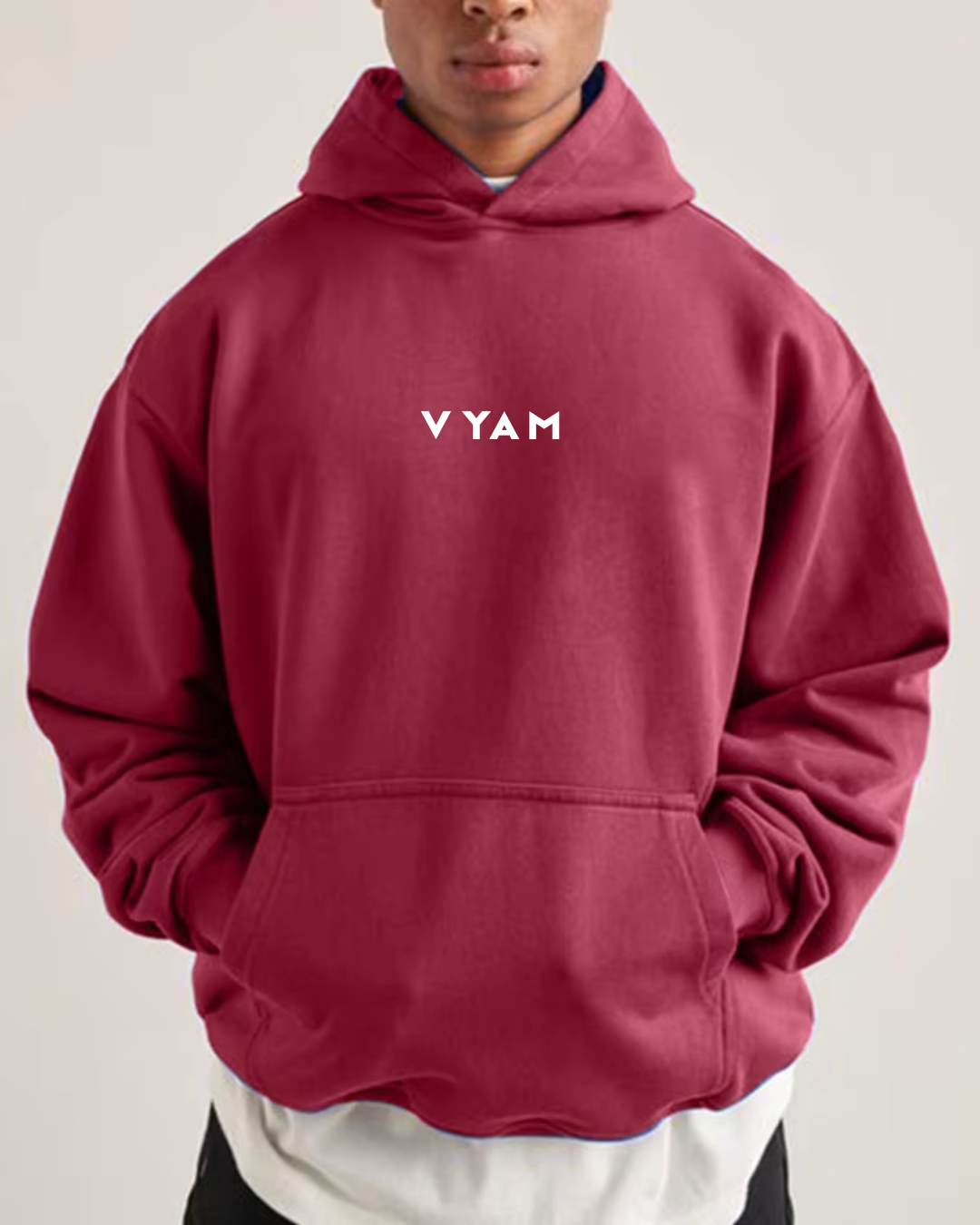 Vyam Unisex Oversized Hoodie Pink