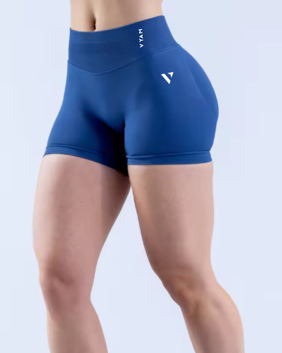 Vyam SculptFit™ Seamless Scrunch Shorts Royal Blue
